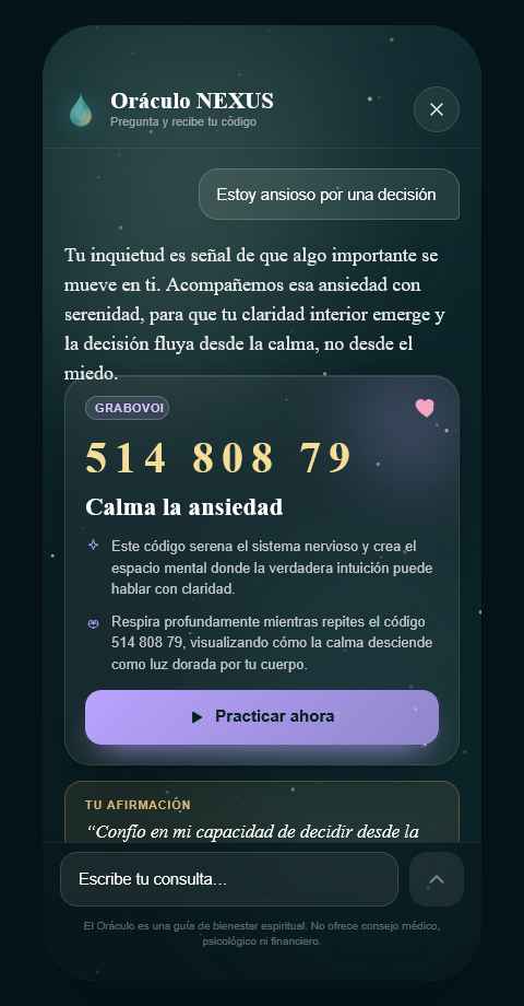 Interfaz del Oráculo Nexus