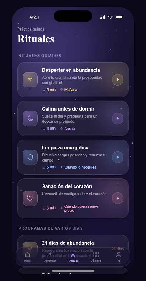 Catálogo de rituales